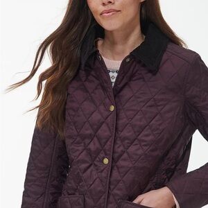 Barbour Women's Deep Purple Quilted Utility Jacket